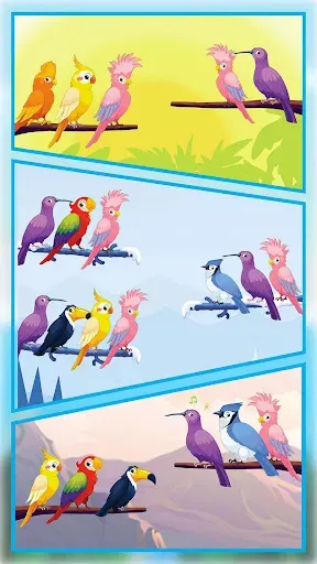 Скриншот 8 — Bird Sort - Color Birds Game