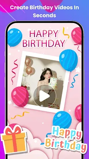 Скриншот 1 — Birthday Video Maker With Song