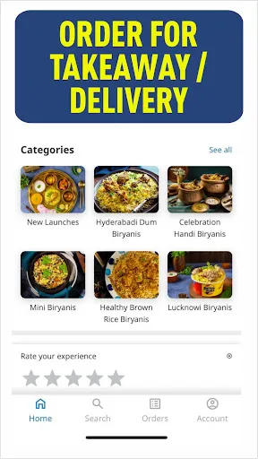 Скриншот 2 — Biryani Blues - Order Online