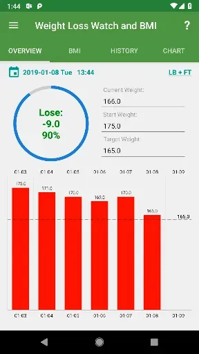 Скриншот 5 — Pedometer and Weight Tracker