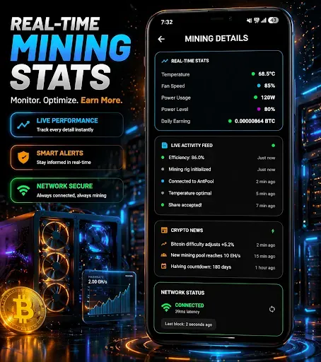 Скриншот 5 — Pro Miner Bitcoin Miner Cloud