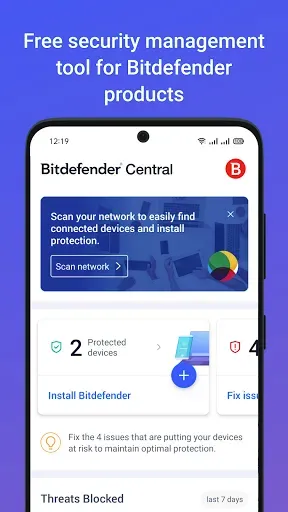 Скриншот 1 — Bitdefender Central