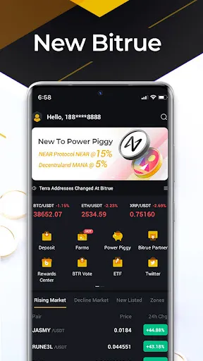 Скриншот 1 — Bitrue - купить криптовалюту