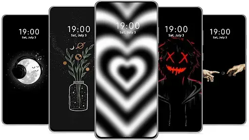 Скриншот 2 — Черные эстетические обои