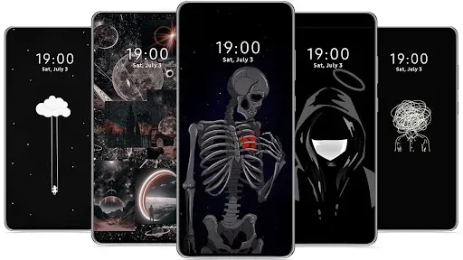 Скриншот 8 — Черные эстетические обои