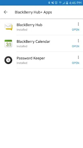 Скриншот 2 — Службы BlackBerry Hub+