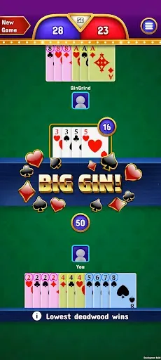 Скриншот 4 — Gin Rummy - Classic Card Game