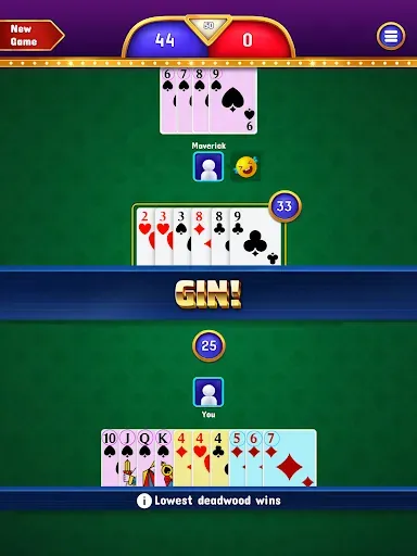 Скриншот 8 — Gin Rummy - Classic Card Game