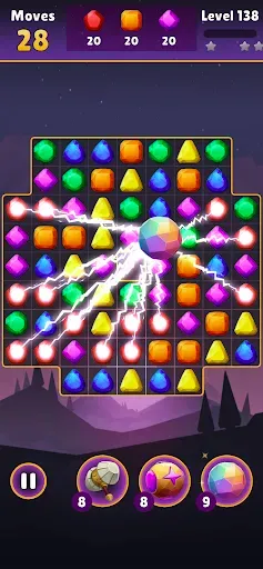 Скриншот 2 — Magic Match3 - Jewel Quest