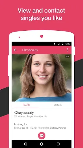 Скриншот 3 — Black White Interracial Dating