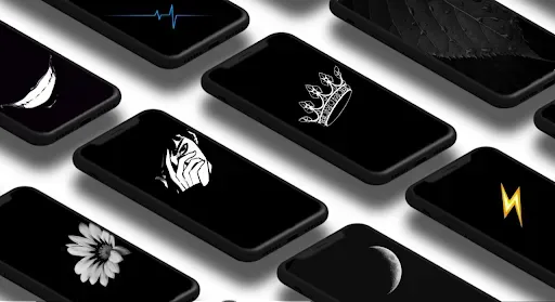 Скриншот 1 — black wallpaper black pictures