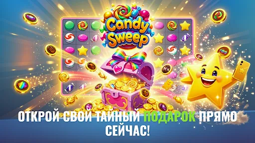 Скриншот 6 — Candy Sweep – Головоломка