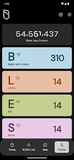 Скриншот 1 — BLESS App: Bless Your Neighbor