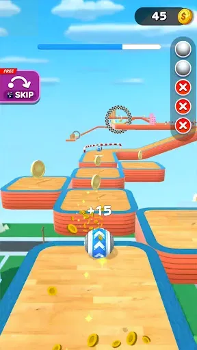 Скриншот 1 — City Rolling Ball: Ball Games
