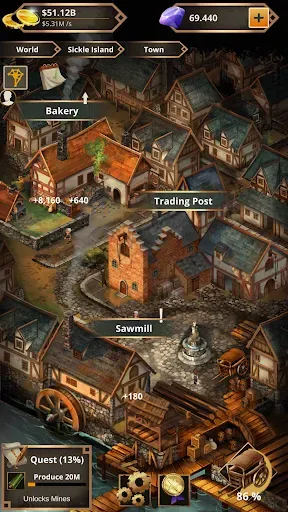 Скриншот 3 — Idle Medieval Merchant Tycoon