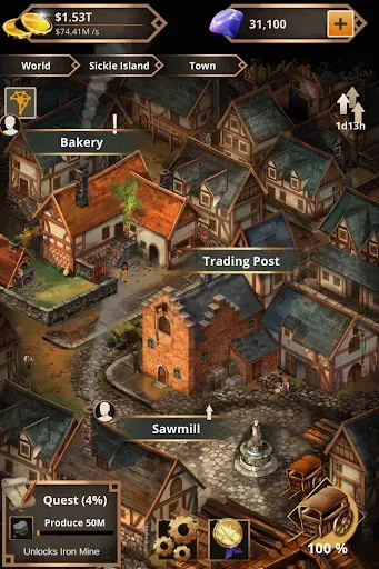 Скриншот 7 — Idle Medieval Merchant Tycoon