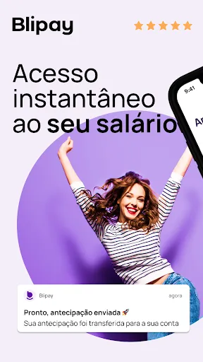 Скриншот 1 — Blipay: Antecipação de salário
