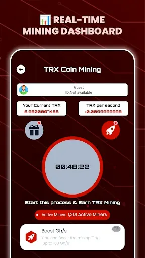 Скриншот 7 — TRON Mining - Crypto TRX Miner