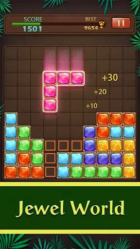 Скриншот 1 — Block Puzzle - Мир Драгоценнос