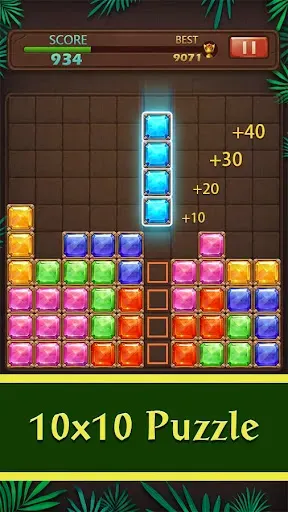 Скриншот 2 — Block Puzzle - Мир Драгоценнос