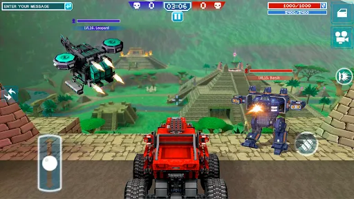 Скриншот 2 — Blocky Cars: танки онлайн пвп