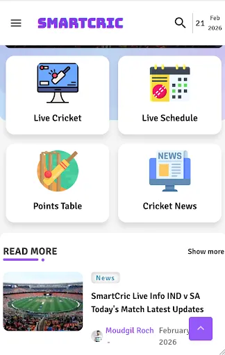 Скриншот 2 — SmartCric Live Cricket HD 2026