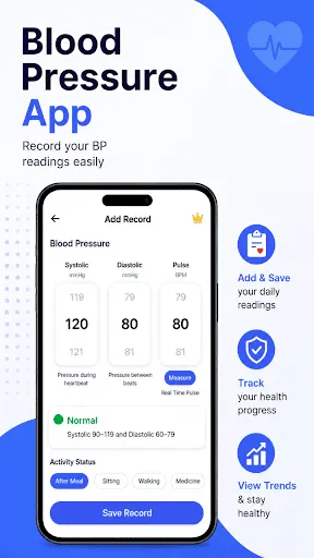 Скриншот 1 — Blood Pressure App
