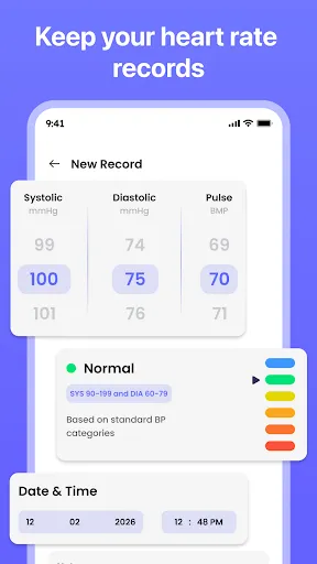 Скриншот 2 — Blood Sugar & Pressure Tracker