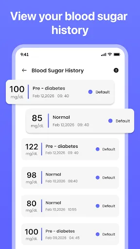 Скриншот 4 — Blood Sugar & Pressure Tracker