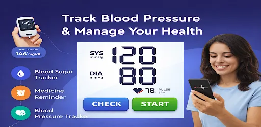 Скриншот 1 — Blood Sugar & BP Tracker