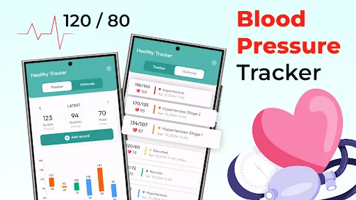 Скриншот 1 — Blood Pressure Log: BP Monitor