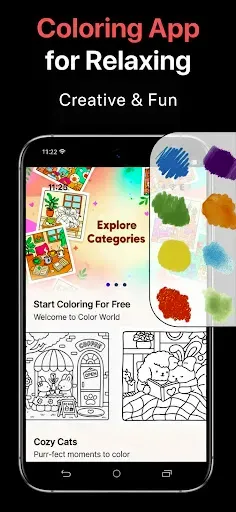Скриншот 1 — Adult Coloring Book - Bloom