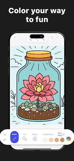 Скриншот 4 — Adult Coloring Book - Bloom