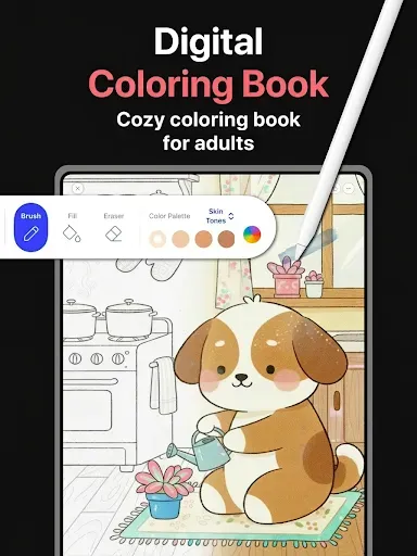Скриншот 6 — Adult Coloring Book - Bloom
