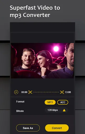 Скриншот 1 — Video To Audio Converter Mp3