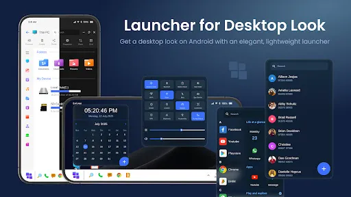 Скриншот 1 — Launcher for Desktop Look