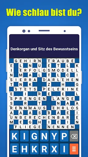 Скриншот 1 — Kreuzworträtsel Deutsch Rätsel
