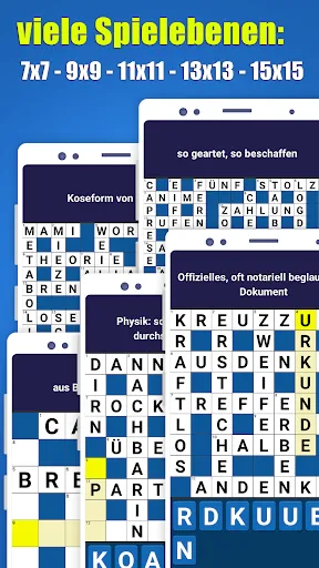 Скриншот 2 — Kreuzworträtsel Deutsch Rätsel