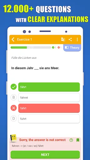 Скриншот 1 — Deutsch Grammatik A1 A2 B1 B2
