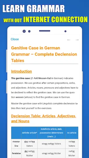 Скриншот 2 — Deutsch Grammatik A1 A2 B1 B2