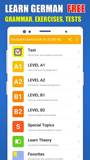 Скриншот 8 — Deutsch Grammatik A1 A2 B1 B2