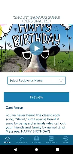 Скриншот 5 — Blue Mountain Ecards