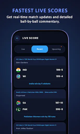 Скриншот 2 — Live Cricket TV HD Streaming