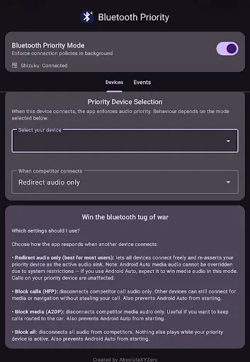 Скриншот 3 — Bluetooth Priority