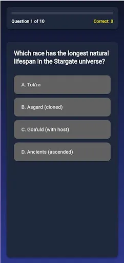 Скриншот 3 — Stargate Trivia