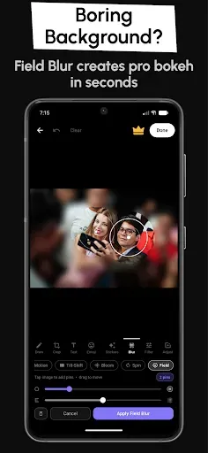 Скриншот 6 — Blur Photo: Mosaic Face Editor