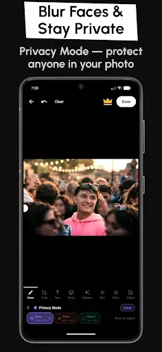 Скриншот 7 — Blur Photo: Mosaic Face Editor