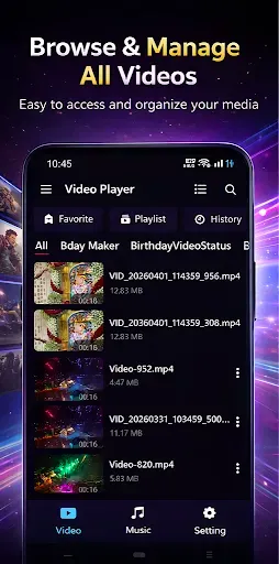 Скриншот 1 — Playzo: HD Video Player