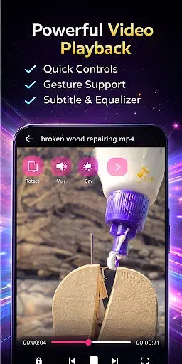Скриншот 2 — Playzo: HD Video Player