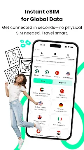 Скриншот 4 — BNESIM: eSIM, звонки, интернет
